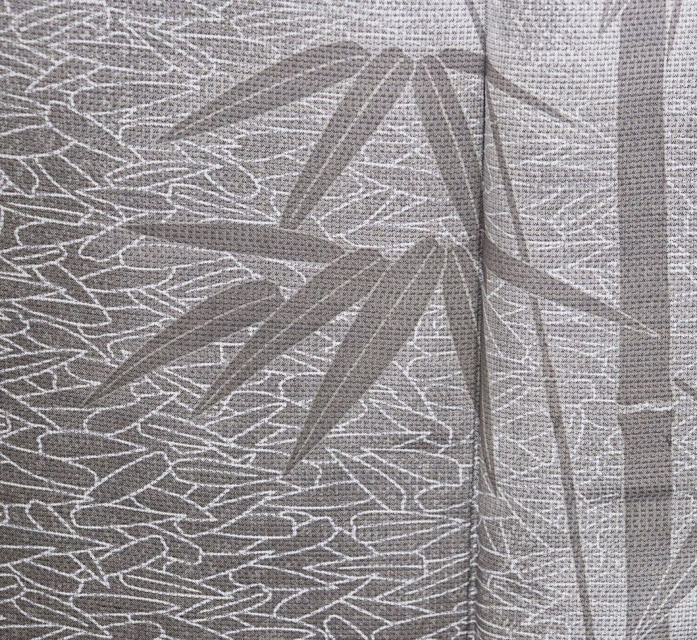 川村久太郎 染大島紬 訪問着 袷 正絹 緑 薄緑 暈し 竹笹 Sサイズ