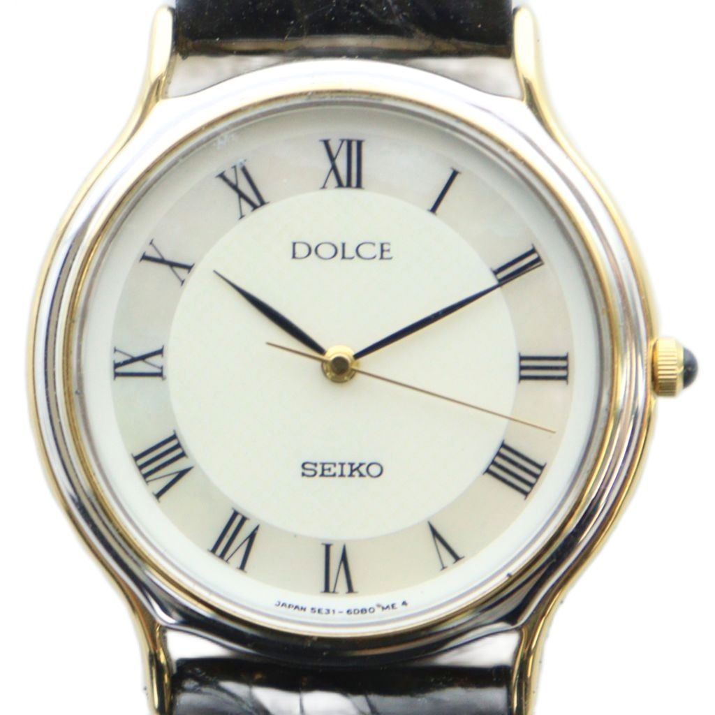 セイコー SEIKO 5E31-6D60 腕時計 ウォッチ ドルチェ シェル文字盤