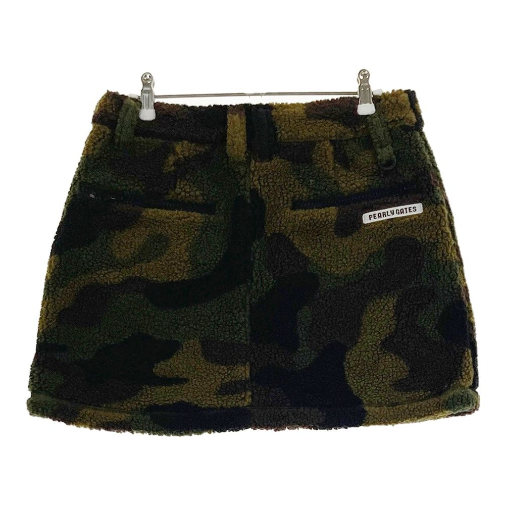 サイズ：1 PEARLY GATES パーリーゲイツ ボア スカート 迷彩 カモフラ