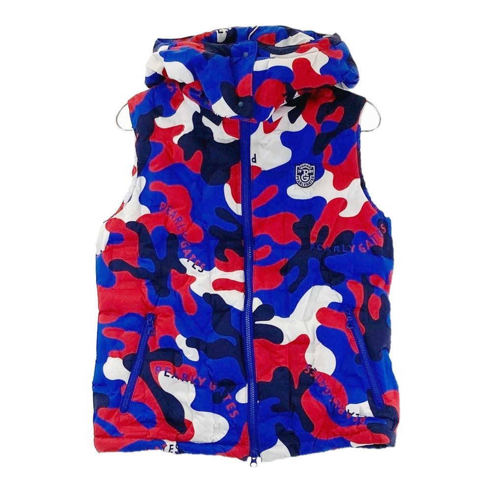 サイズ：1 PEARLY GATES パーリーゲイツ 2WAY ダウンベスト カモフラ