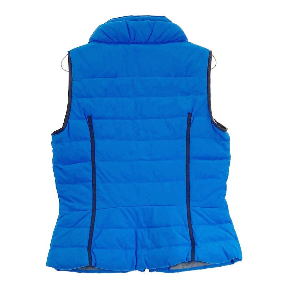 サイズ 42 LANVIN SPORT ランバン スポール ジップアップ ダウンベスト ブルー系 ゴルフウェア レディース ストスト