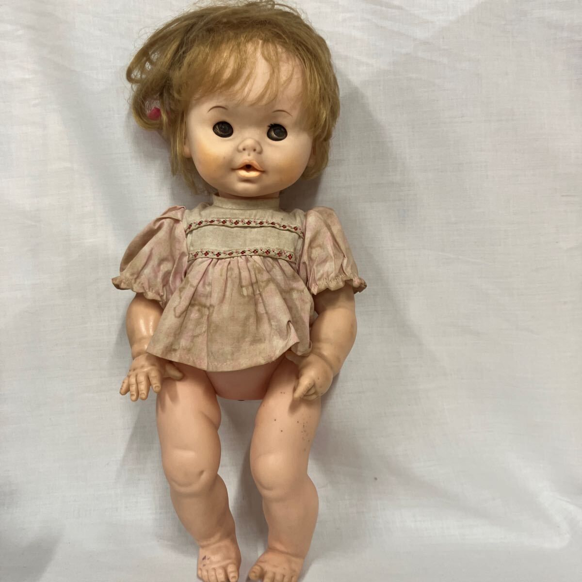 昭和レトロ/ミルク飲み人形2体セット/中古品/長期保管品/汚れあり