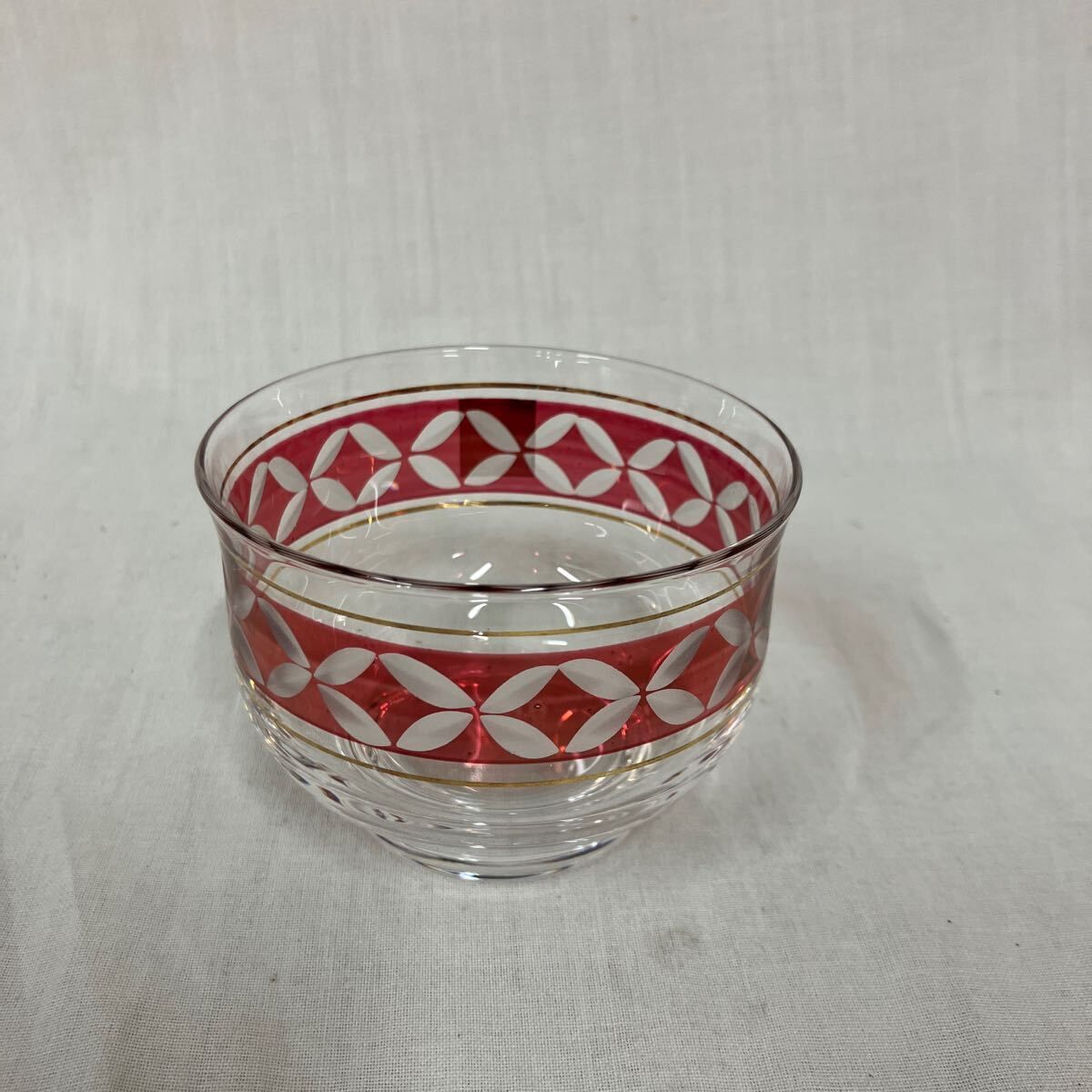 HOYAクリスタル/冷茶碗/5個まとめて/未使用品/長期保管品/口径約8