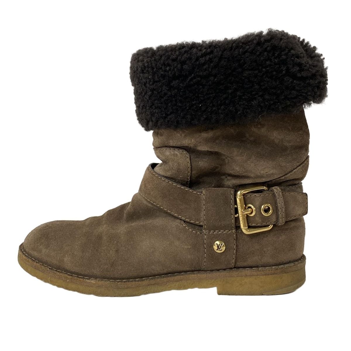 LOUIS VUITTON(ルイヴィトン) ショートブーツ レディース - ブラウン