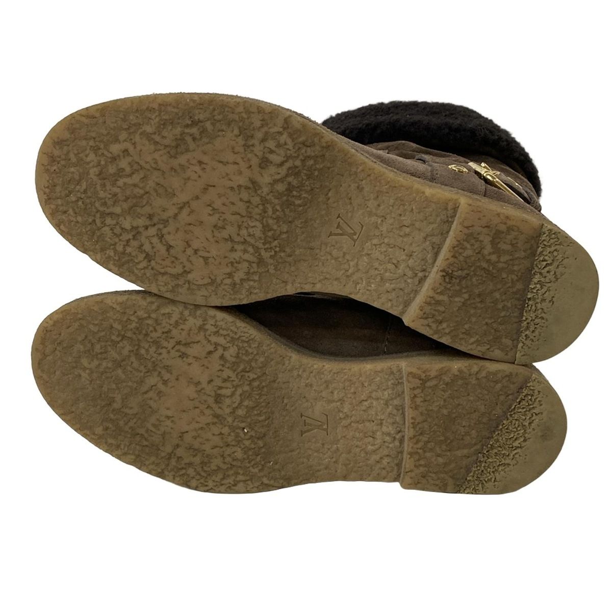 LOUIS VUITTON(ルイヴィトン) ショートブーツ レディース - ブラウン