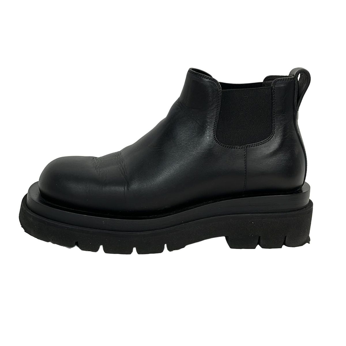 【美品】ボッテガヴェネタ ショートブーツ ブーティー レザー 23.5 厚底 黒 BOTTEGA VENETA - 美品 ボッテガヴェネタ BOTTEGA VENETA ブーツ