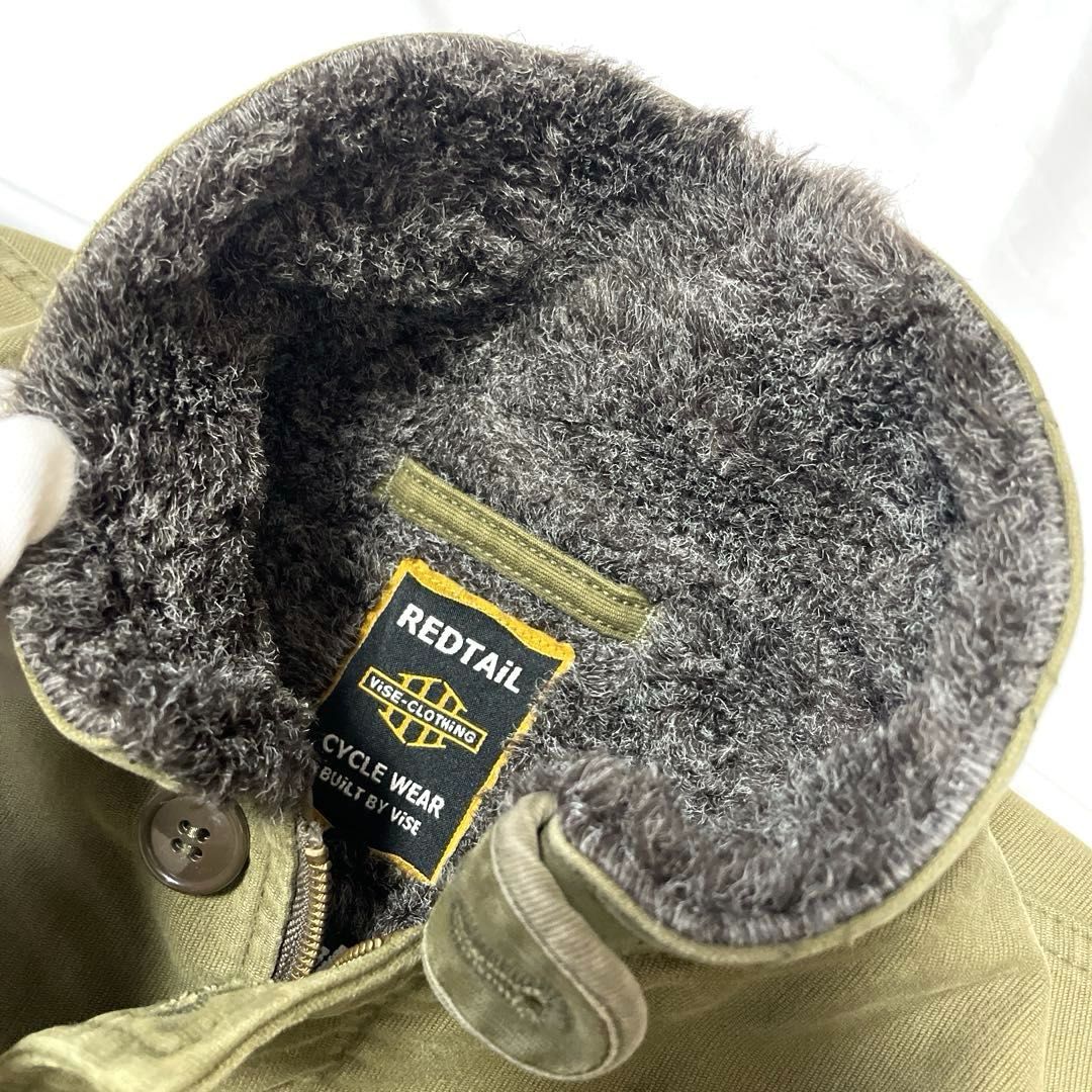 RED TAiL N-1 MC Jacket デッキジャケット カーキ Mサイズ レッド