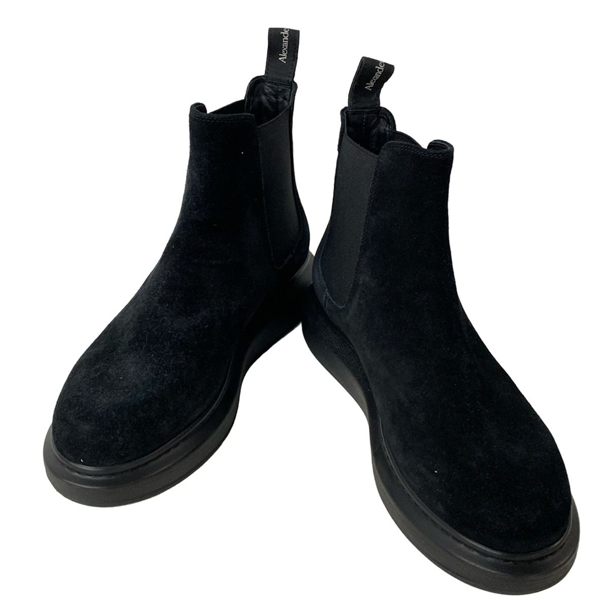 McQUEEN アレキサンダーマックイーン ショートブーツ 39 E レディース - 黒 サイドゴア インソール取外し可