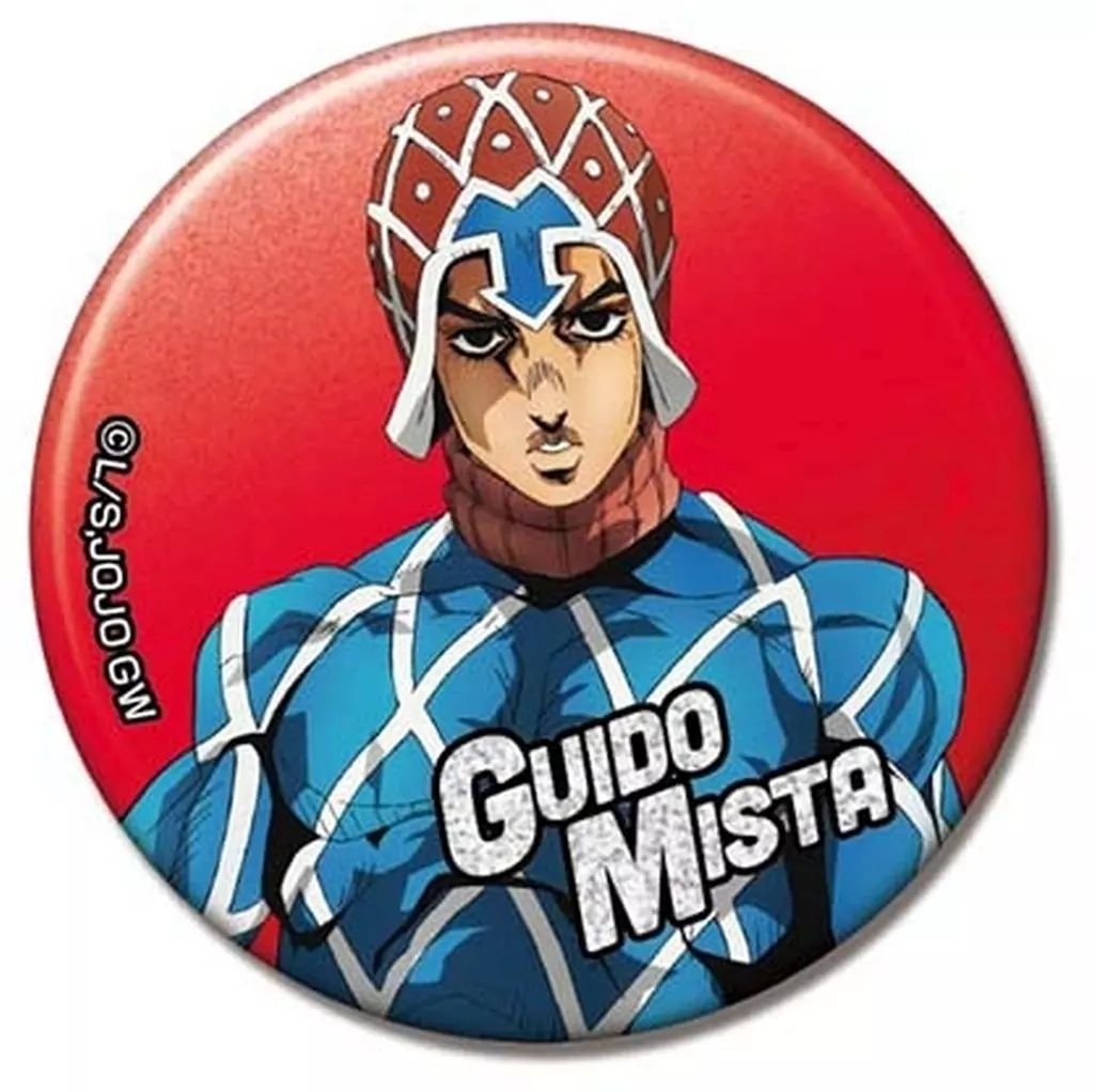 中古】バッジ・ビンズ グイード・ミスタ 「グリッターCANバッジ