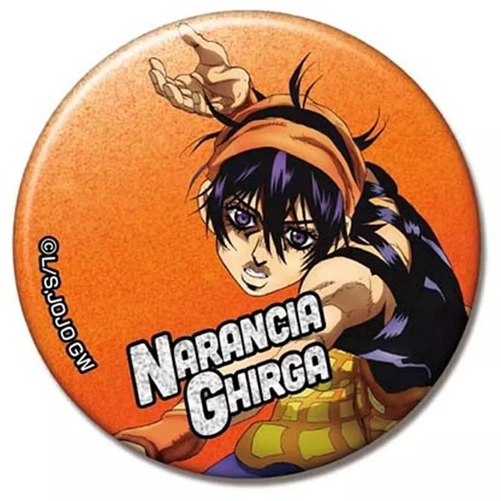 中古】バッジ・ビンズ ナランチャ・ギルガ 「グリッターCANバッジ