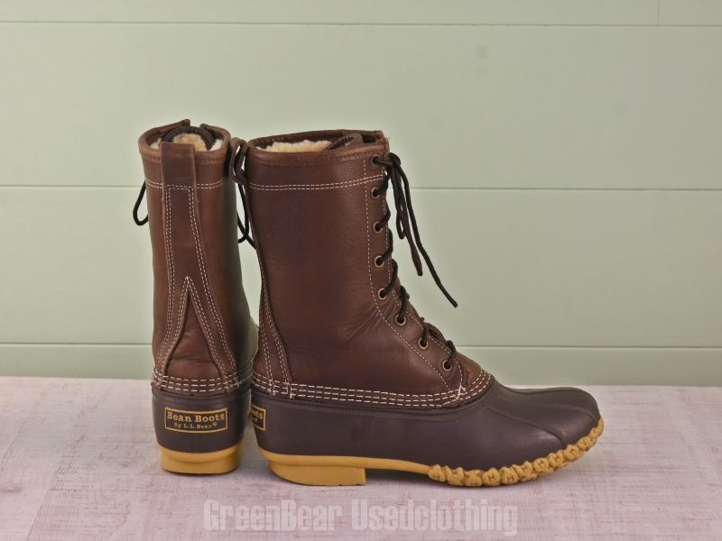 E 268 L.L.Bean ビーンブーツ インナーボア 茶 レディース 25 cmくらい