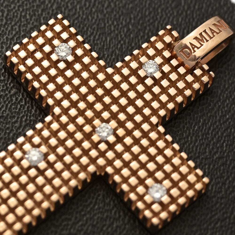  DAMIANI ダミアーニ メトロポリタン･ドリーム 6 P･クロス ダイヤモンドペンダントトップ K 18 PG-7.8 g ピンクゴールド 翌日配送可 ♂ A メンズ 599357 その他 アクセサリー