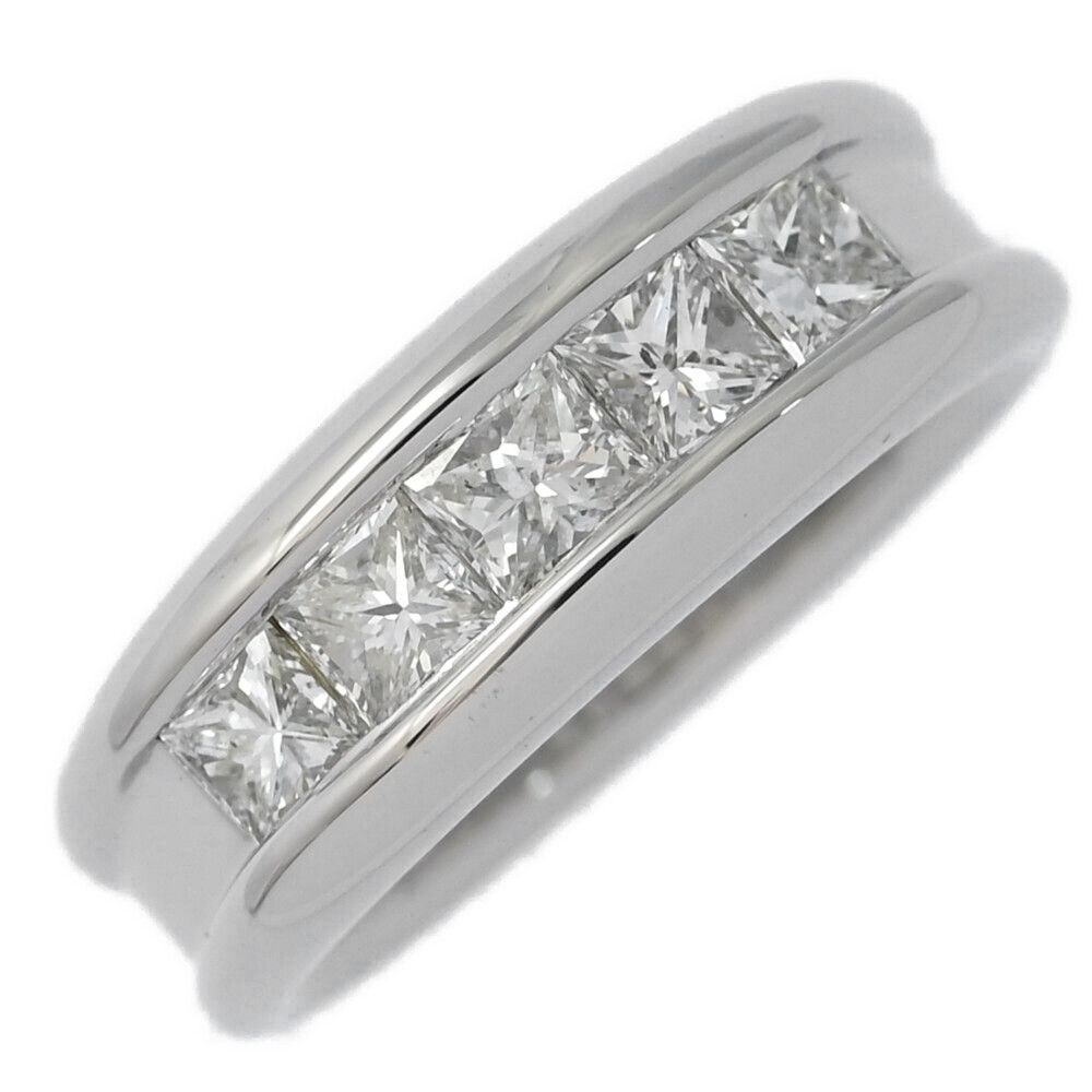 1 ct 5 P･スクエアシェイプ ダイヤモンド ミステリーリング リング･指輪 Pt 900-10 g 11号 51 プラチナ プレゼント 記念日 ♀ N レディース 598475