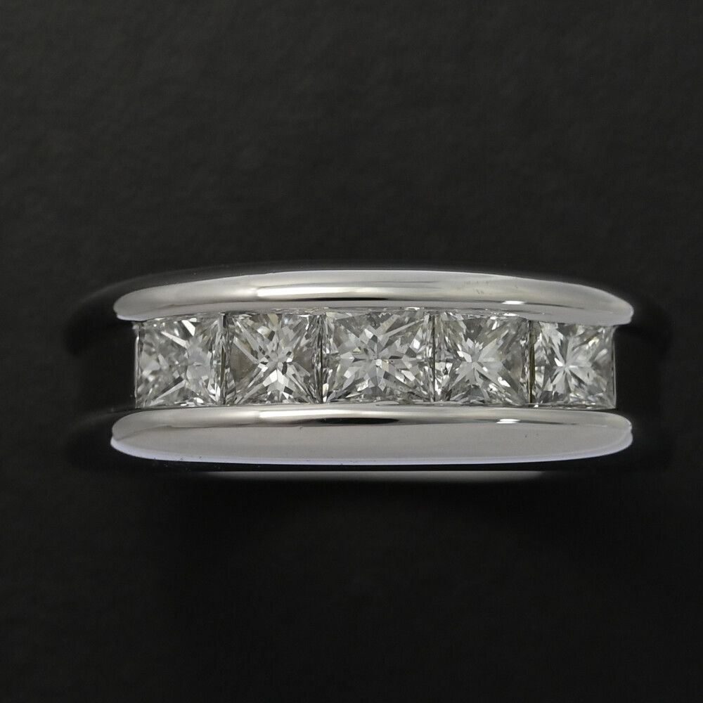  1 ct 5 P･スクエアシェイプ ダイヤモンド ミステリーリング リング･指輪 Pt 900-10 g 11号 51 プラチナ プレゼント 記念日 ♀ N レディース 598475 その他 アクセサリー