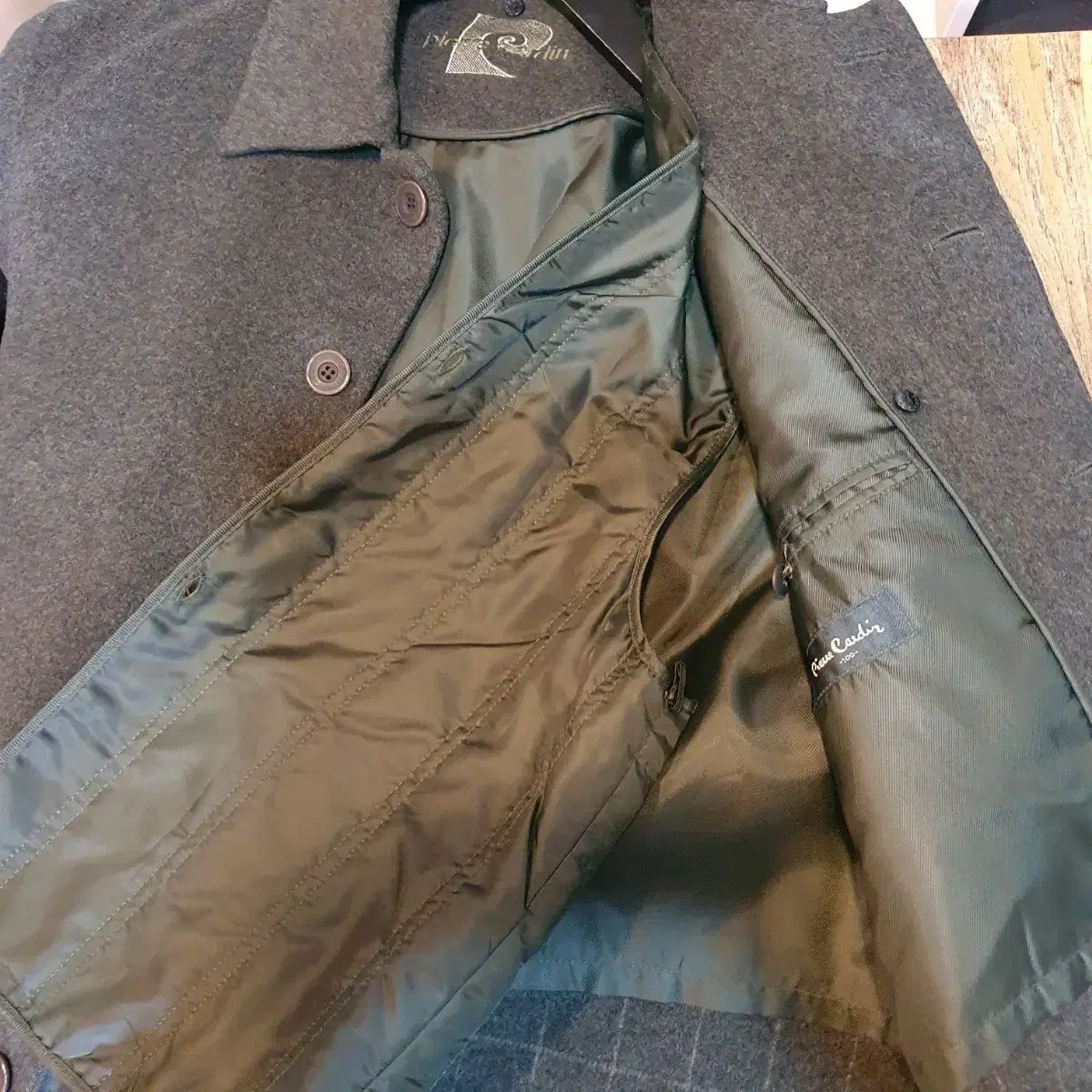 ピエール カルダン ウール コート DARK GREY - メルカリ