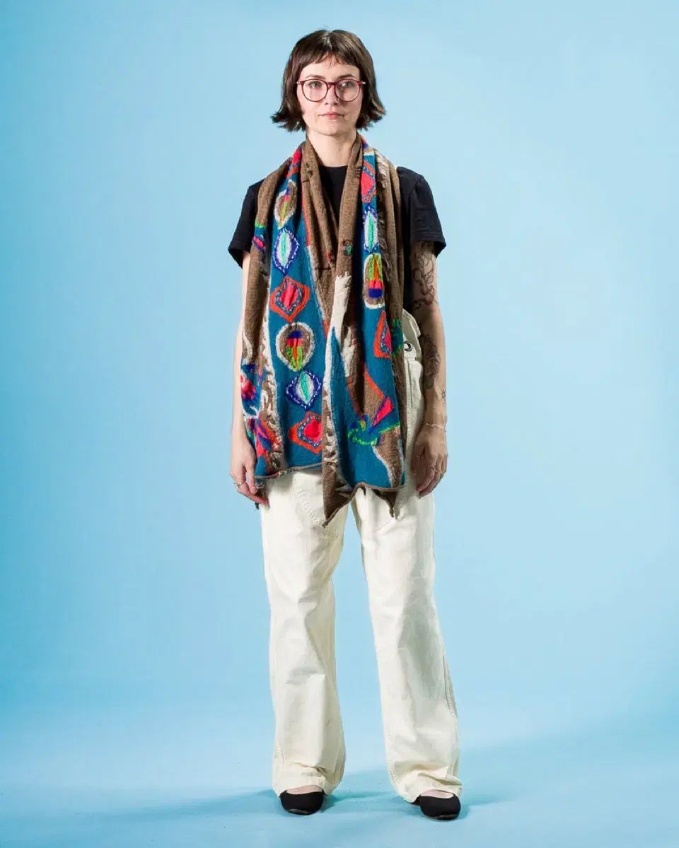 Kapital フルウール ハッピースカーフ ドラゴン