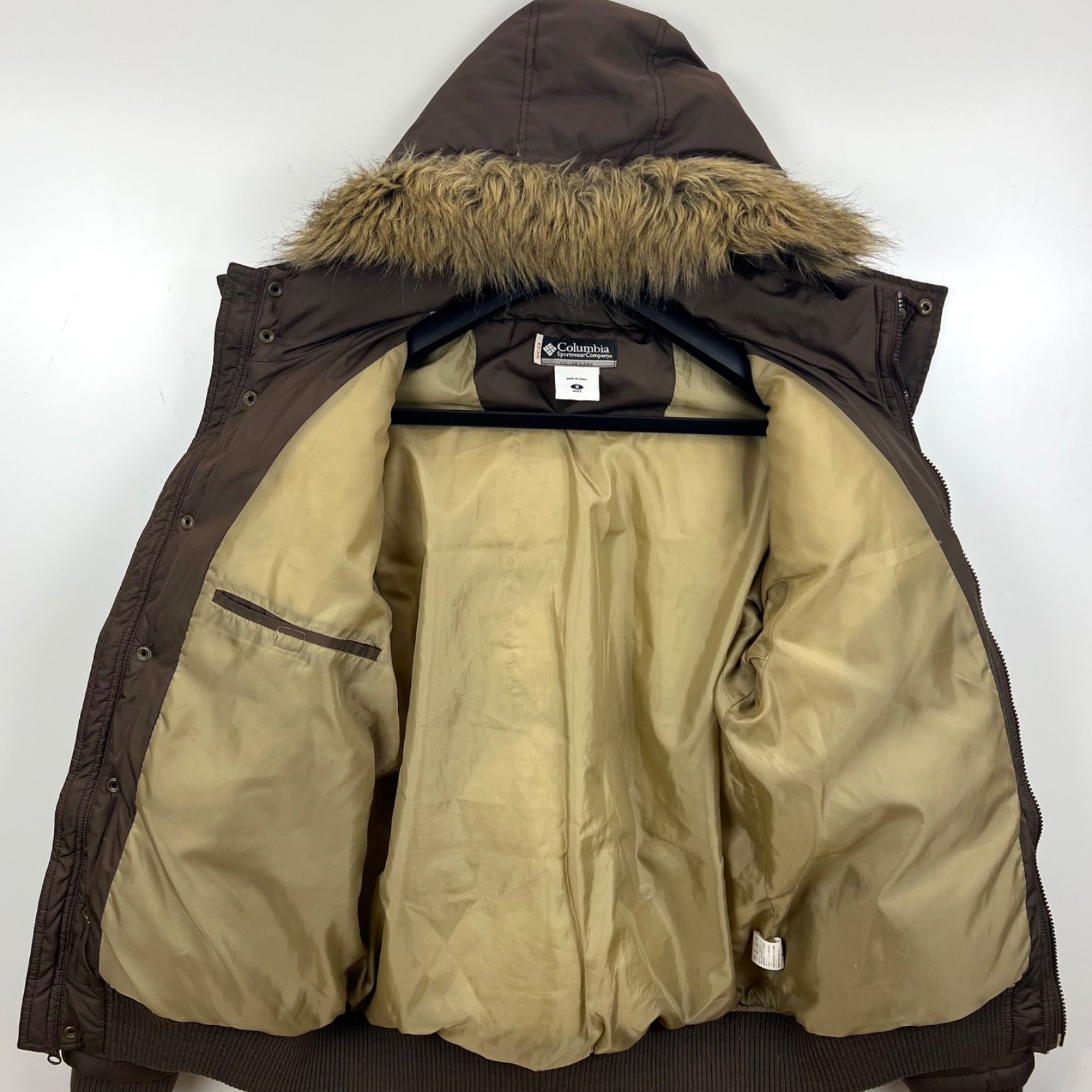 Columbia XCO 00s y2k style fur down jacket S コロンビア ファー 