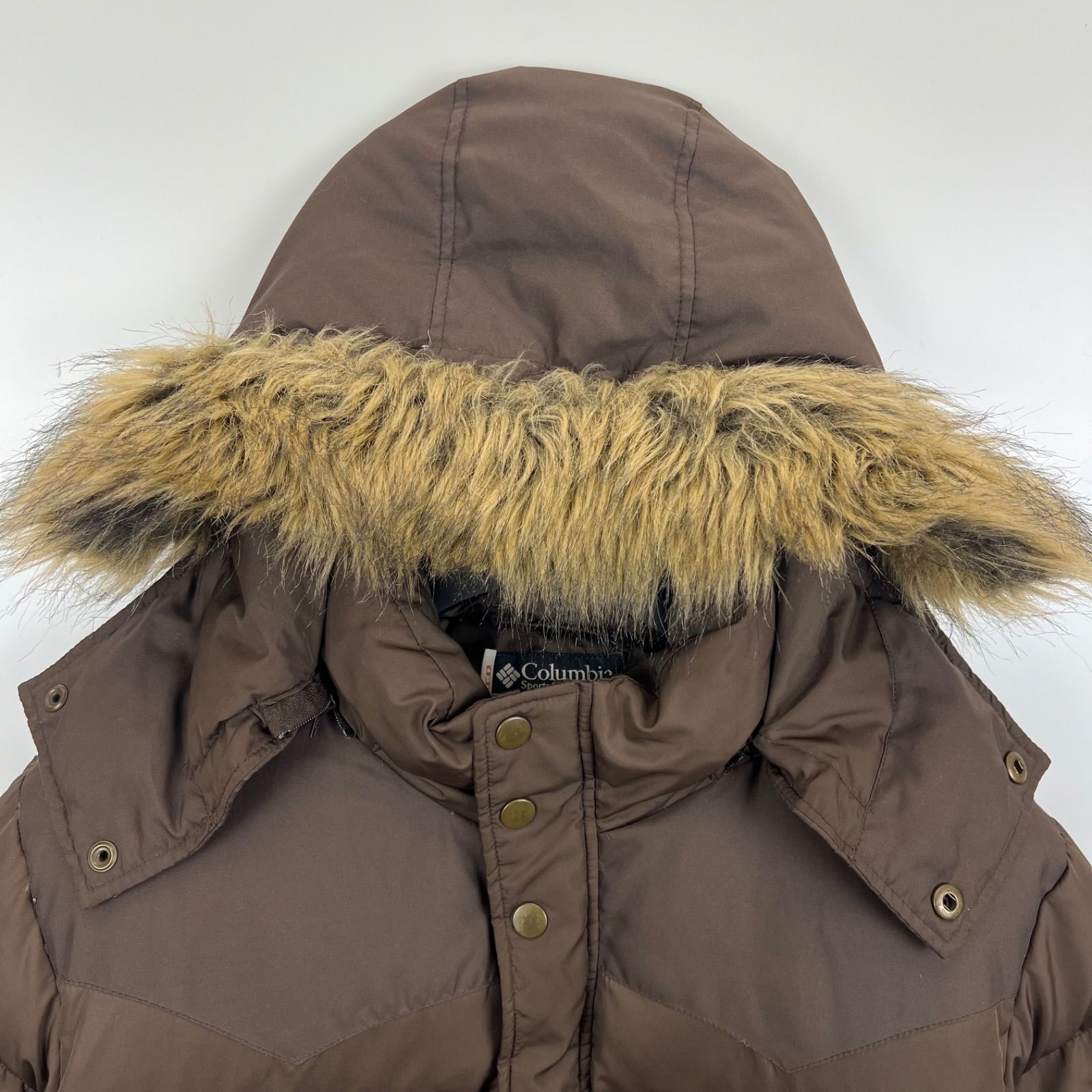 Columbia XCO 00s y2k style fur down jacket S コロンビア ファー 