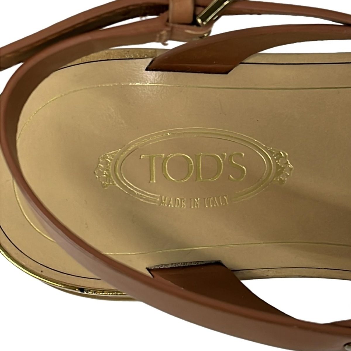 TOD'S トッズ 美品 ブラウン ブラック ヒールサンダル 35 1/2 TOD'S トッズ 美品 ブラウン ブラック ヒールサンダル 35 1/2 楽天市場