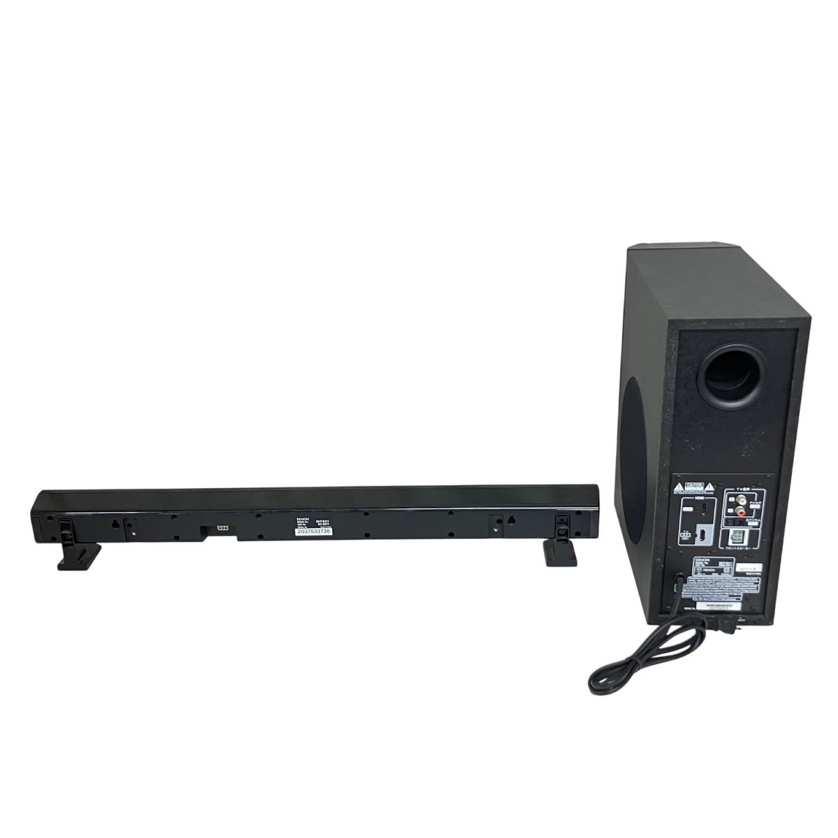 DENON DHT S 311 サウンドバー サブウーファー セット 2012年製 デノン スピーカー 音響機器 アクセサリー サラウンドスピーカー リアスピーカー サウンドバー 
