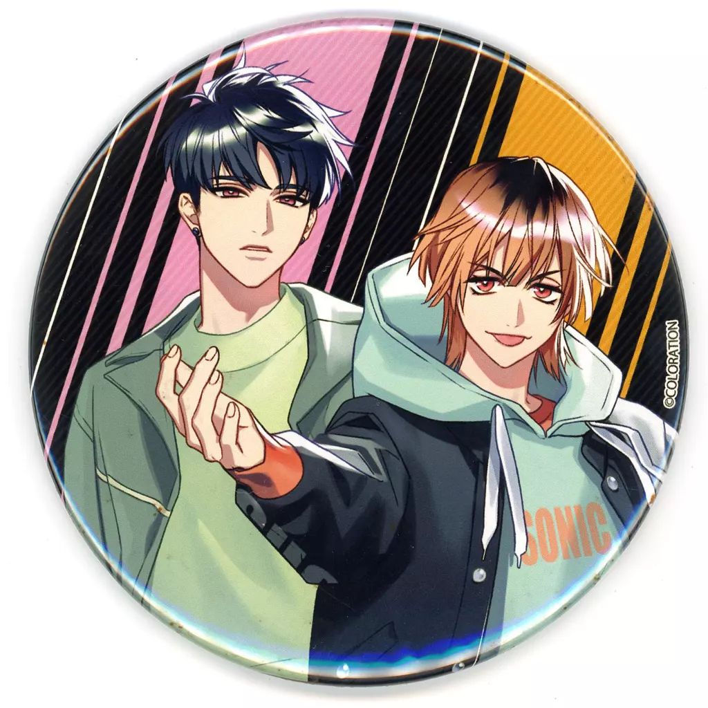 東京カラーソニック 財前未來 缶バッジ 中古】バッジ・ピンズ 瀬文永久＆財前未來 100mm缶バッジ 「東京カラー