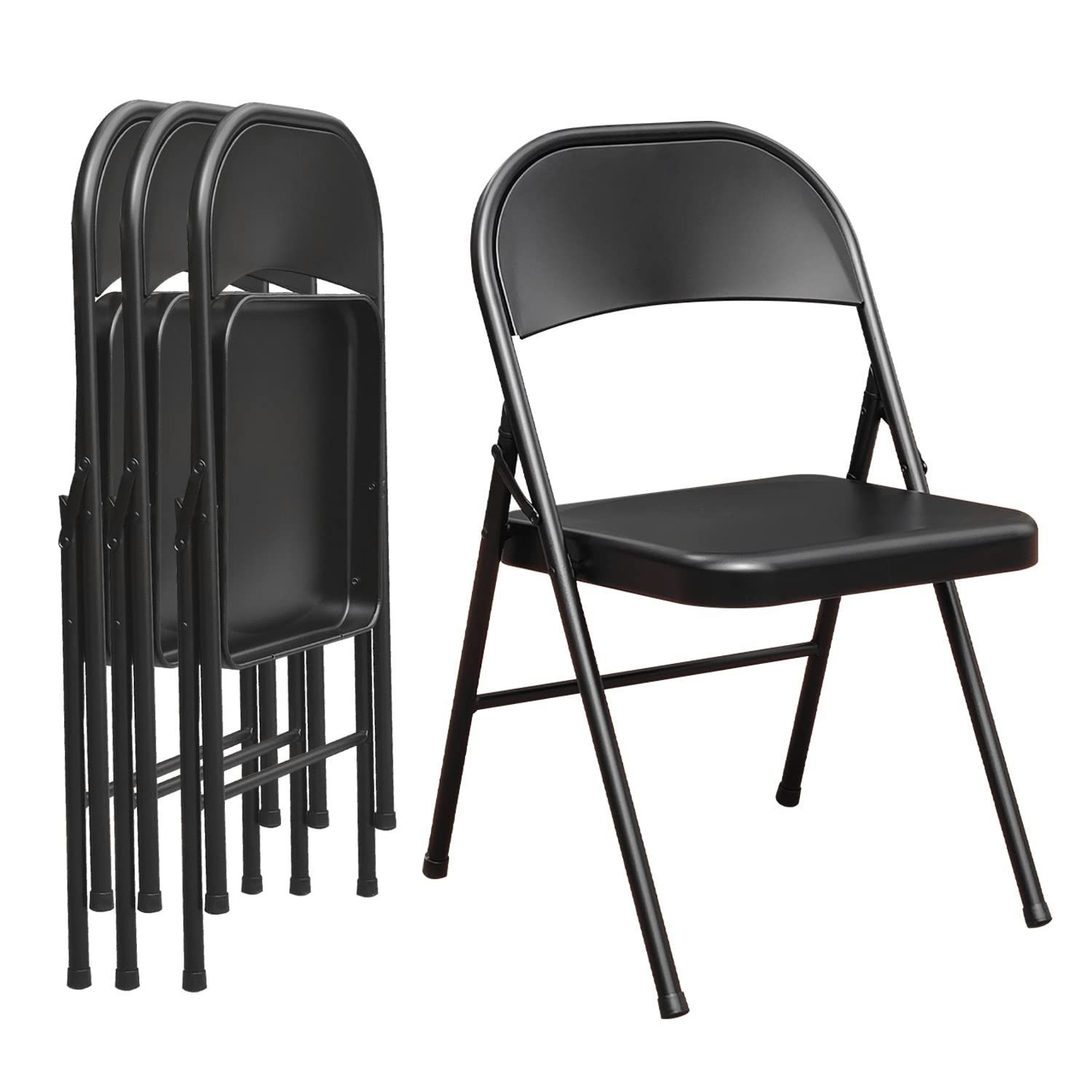 【新作登場，格安】 【新着商品】KAIHAOWIN パイプ椅子 4脚セット 折りたたみ椅子 会議椅子 ミーティングチェア 折りたたみチェア 折り畳み いす ダイニングチェア 背もたれあり スチール製 イス シンプル 省スペ その他