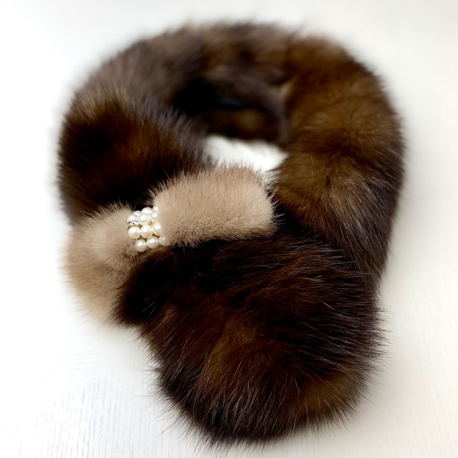 クリスマスフェア🎄🎁✨ 超高級！ロシアンセーブルリボンマフラー*毛皮