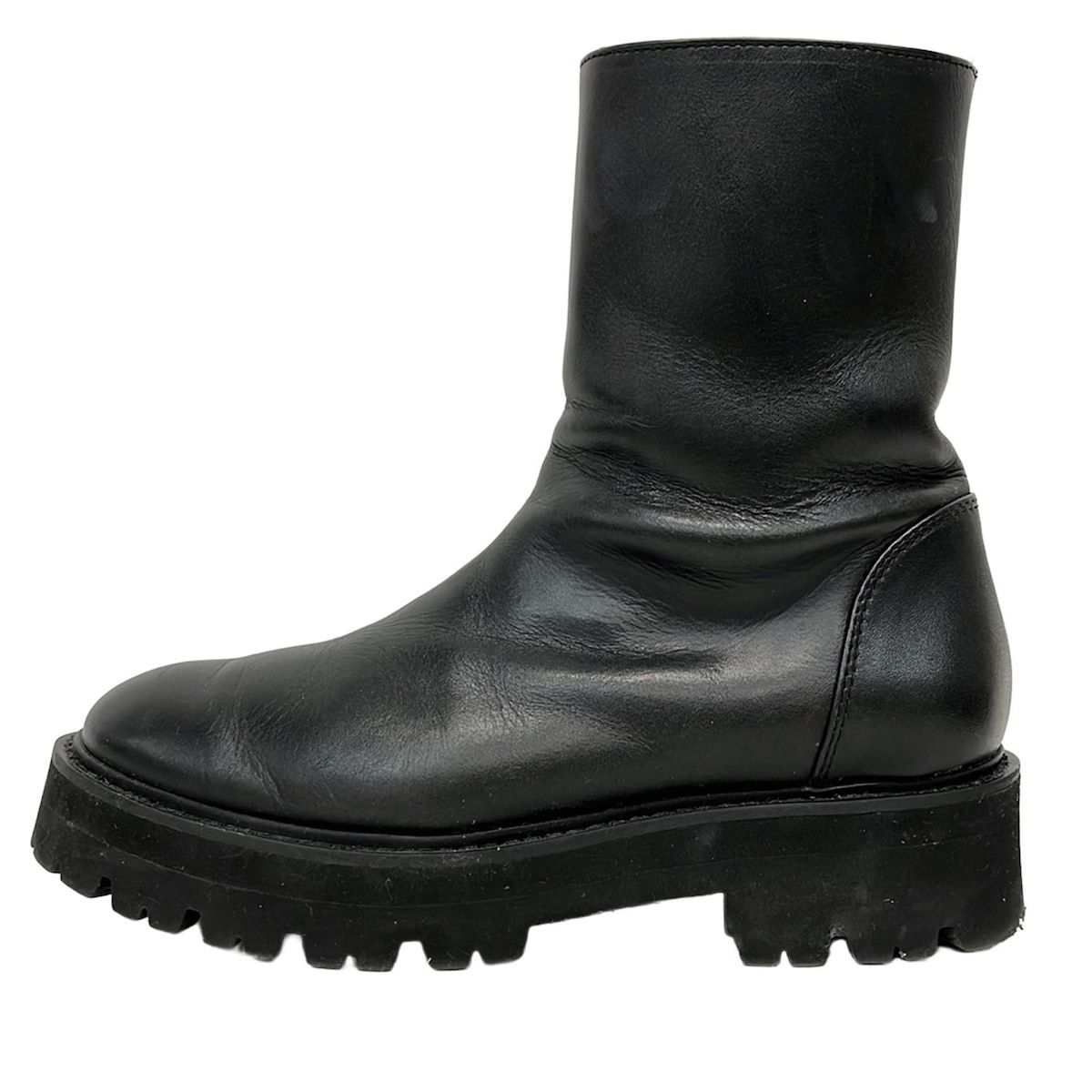 カミナンド ブーツ 8 レディース 黒 レザー