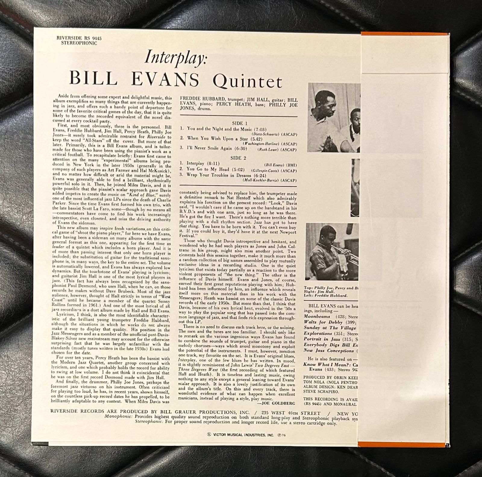 帯付き国内盤レコード】ビル・エヴァンス 「インタープレイ」 Bill