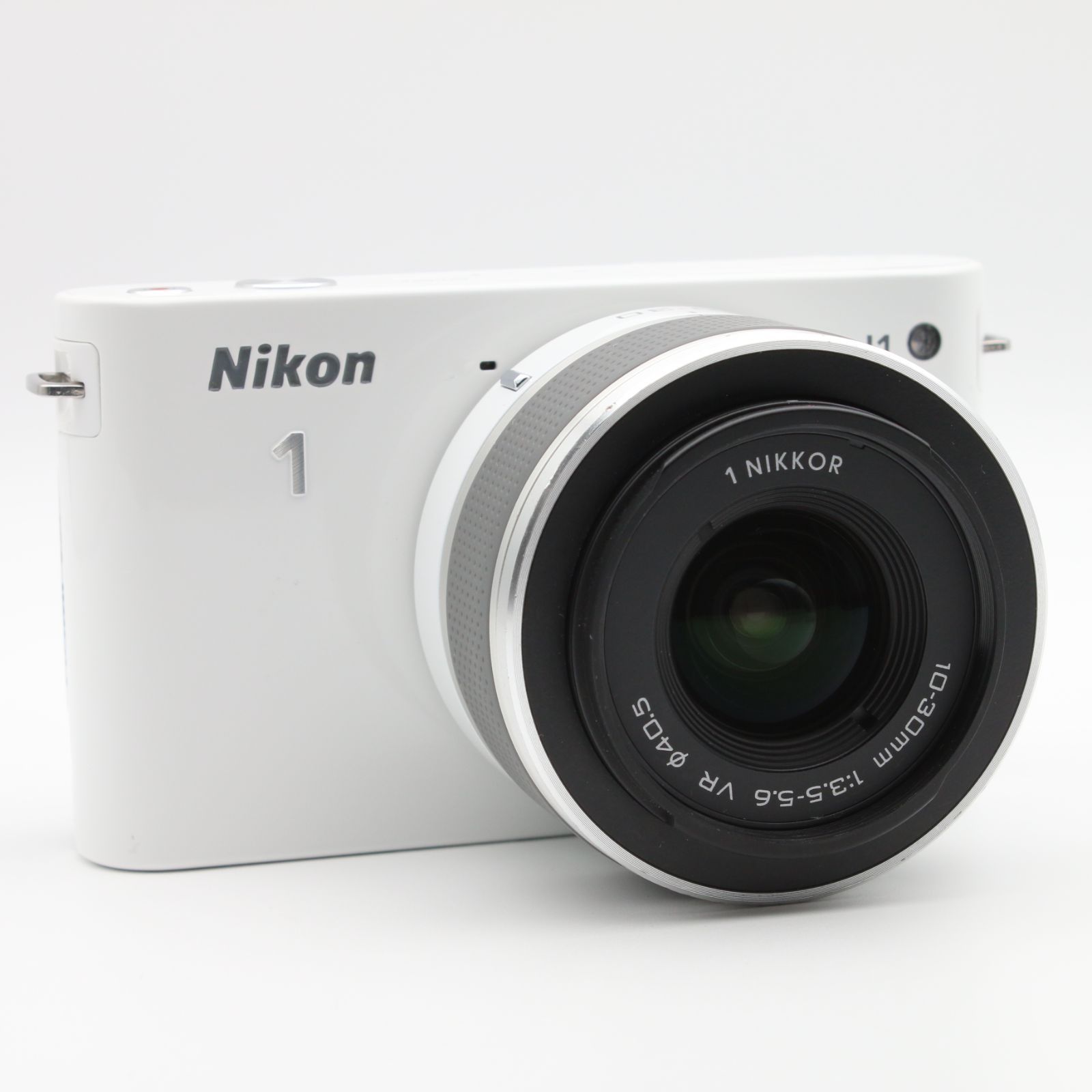 上品 Nikon 1 J 標準ズームレンズキット ホワイト 0331221 Wi-Fiカメラ カメラクリーナー