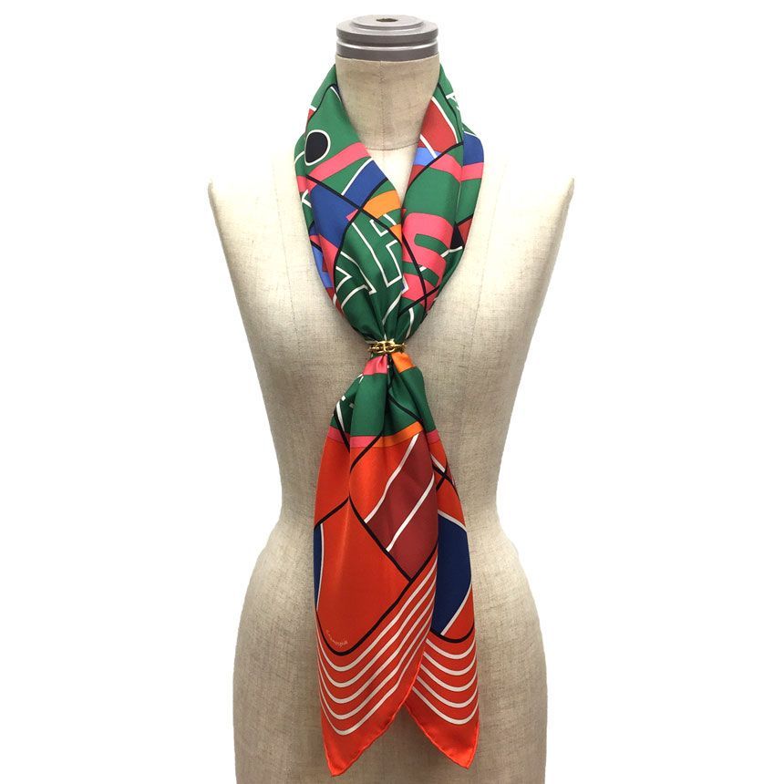 HERMES エルメス スカーフ カレ90 SPORT aq 8101