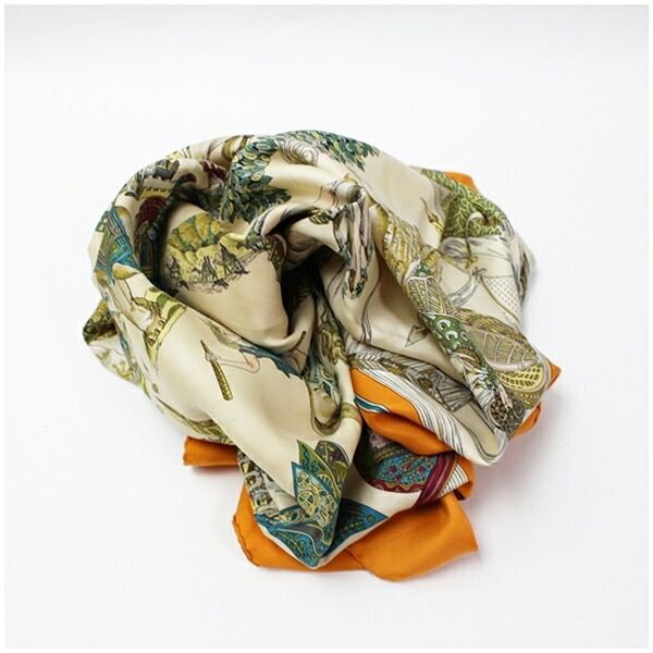 エルメス スカーフ カレ90 Au Fil de la SOIE - メルカリ