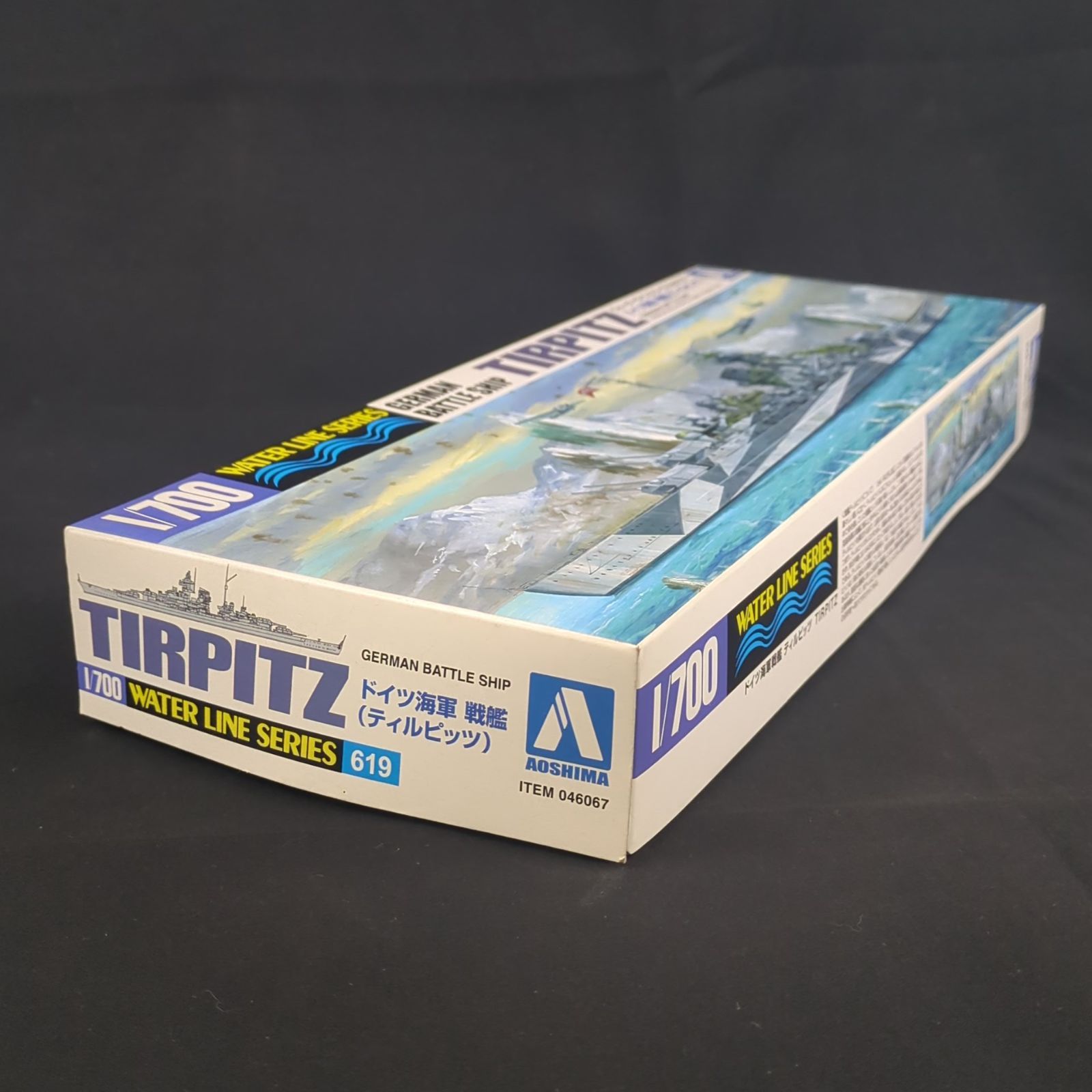 品 アオシマ 046067 ウォーターラインシリーズ 619 ドイツ海軍 戦艦 ティルピッツ