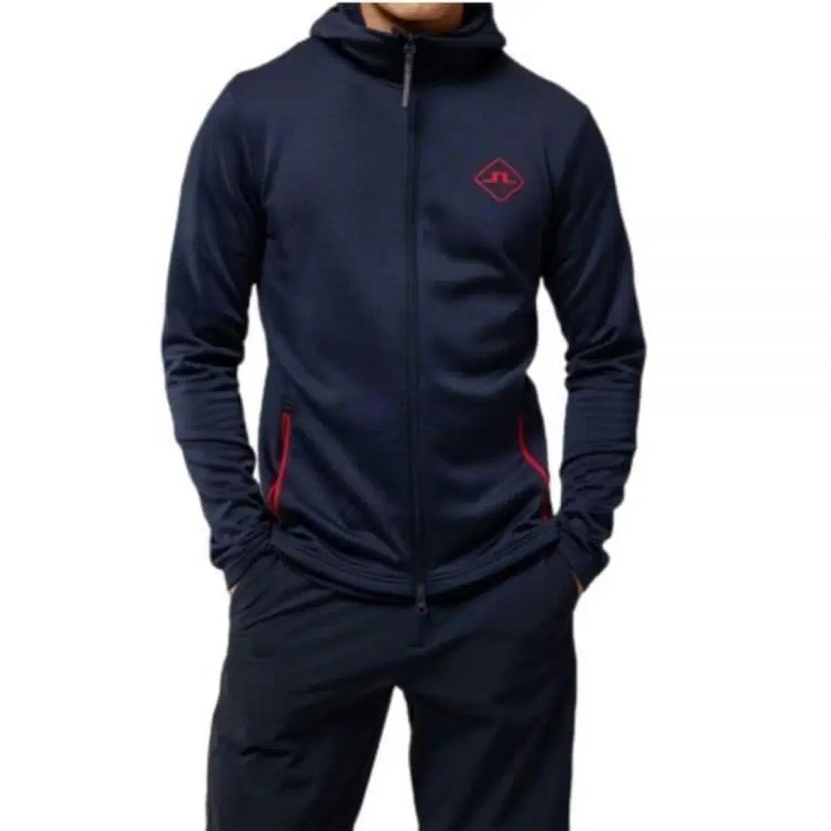 J リンドバーグ メンズ フードジップアップ