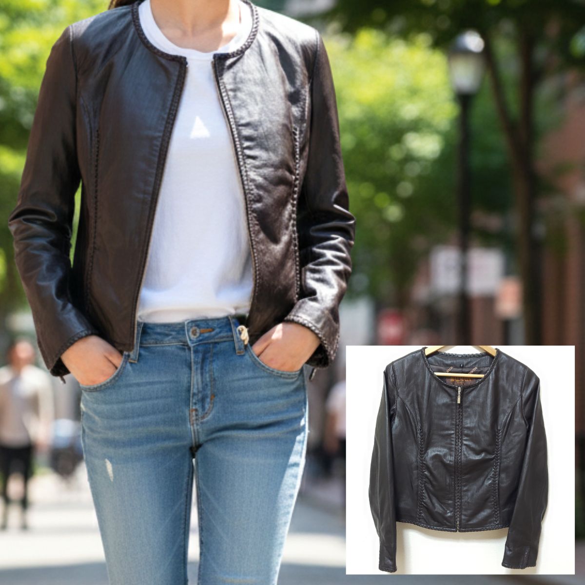 クール◎アメカジ◎【BALMAIN】バルマン ライダース ジャケット 革