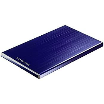 【中古】I-O DATA HDD 外付ポータブルハードディスク「カクうす7」 500GB USB 3.0接続 薄さ7mm プルシアンブルー HDPU-UT500B