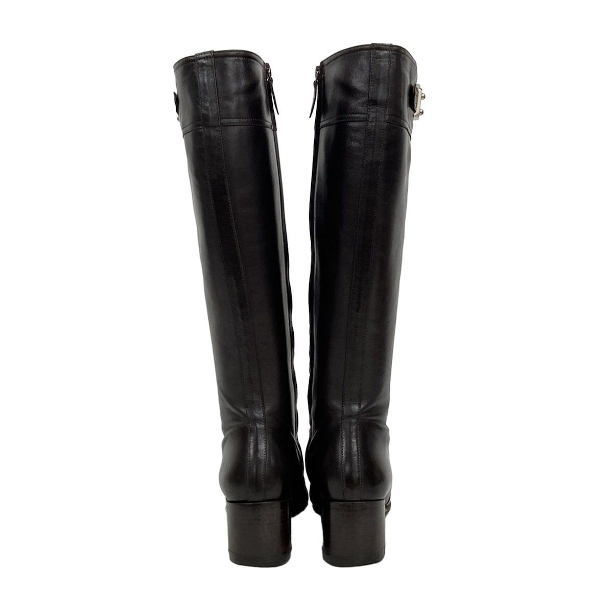 HERMES(エルメス) ロングブーツ 37 レディース美品 - ダークブラウン