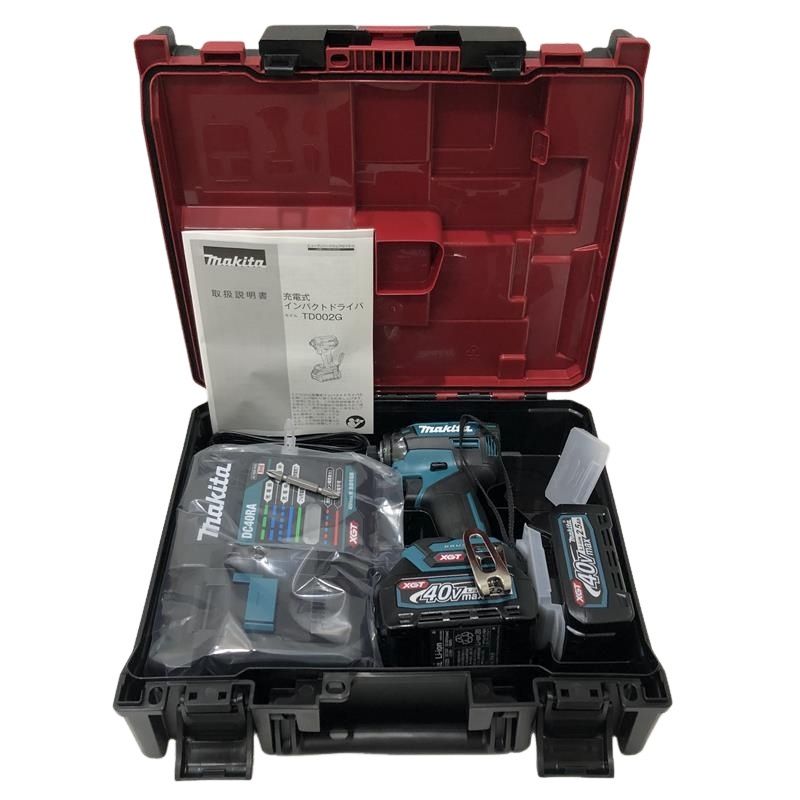 makita マキタ 充電式インパクトドライバ 40 V マキタブルー バッテリ BL 充電器DC RA