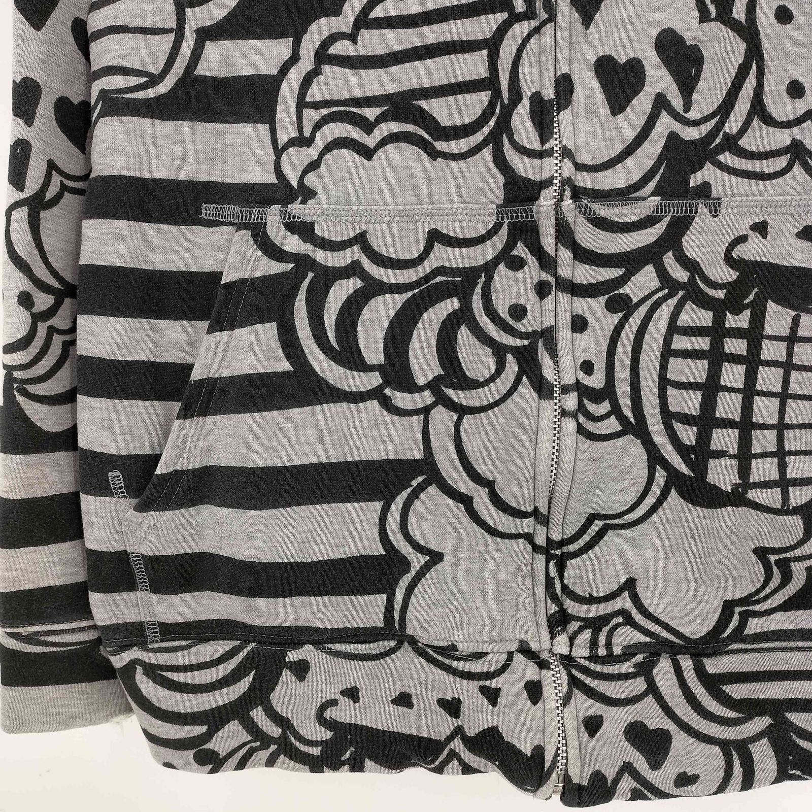 ツモリチサト TSUMORI CHISATO 総柄ジップパーカー レディース 表記無