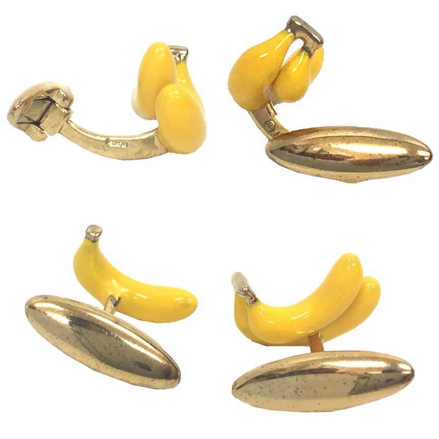 BOTTEGA VENETA ボッテガヴェネタ カフス カフリンクス バナナ