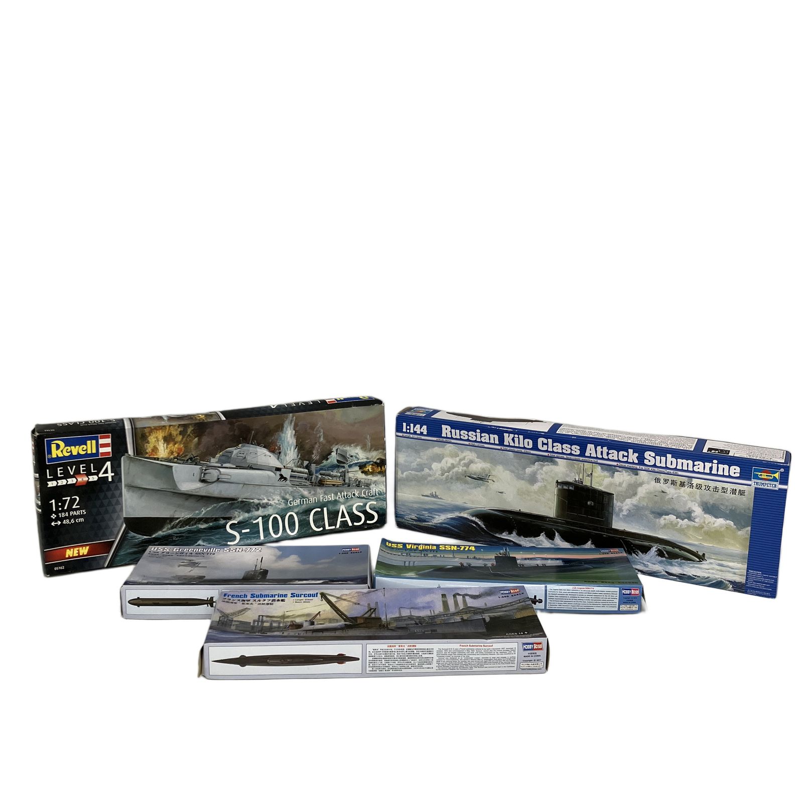 HOBBY BOSS USS グリーンヴィル SSN 772 バージニア ランス海軍 スルクフ潜水艦 その他おまとめセット