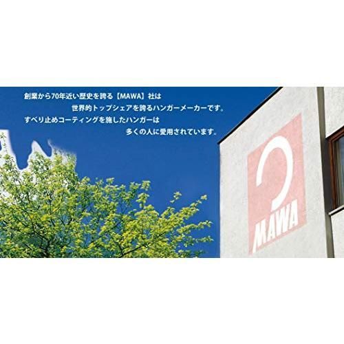 マワ すべり落ちない ハンガー 人体ハンガー ドイツ製 30本組 ブラック 111504