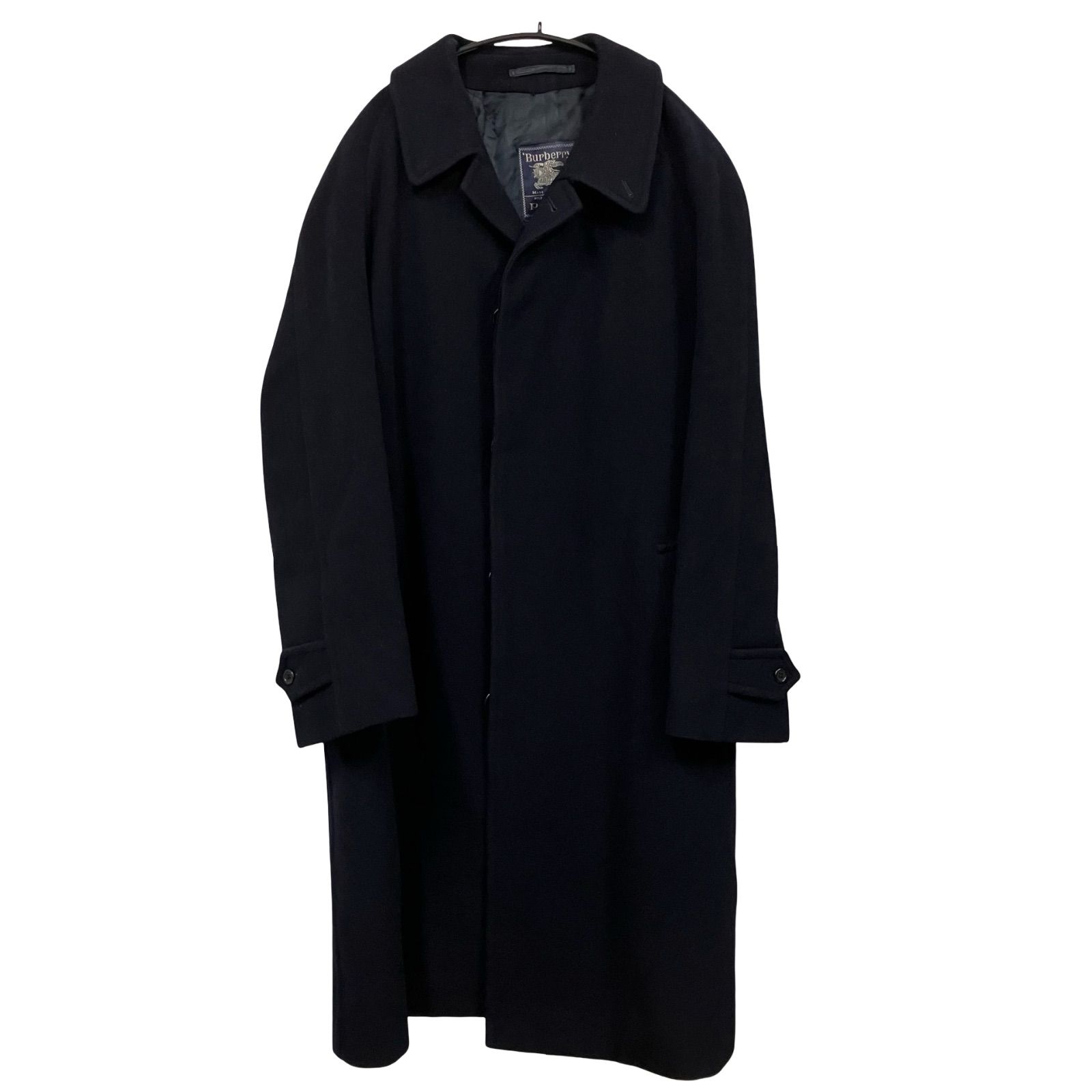 CC8 Burberry バーバリー ウールコート ロングコート ネイビー Mサイズ