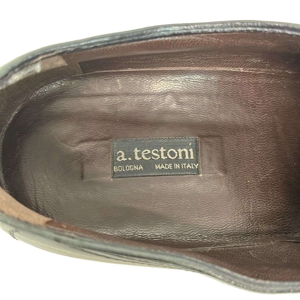  a testoni ア テストーニ シューズ 8 G メンズ 黒 レザー その他 靴