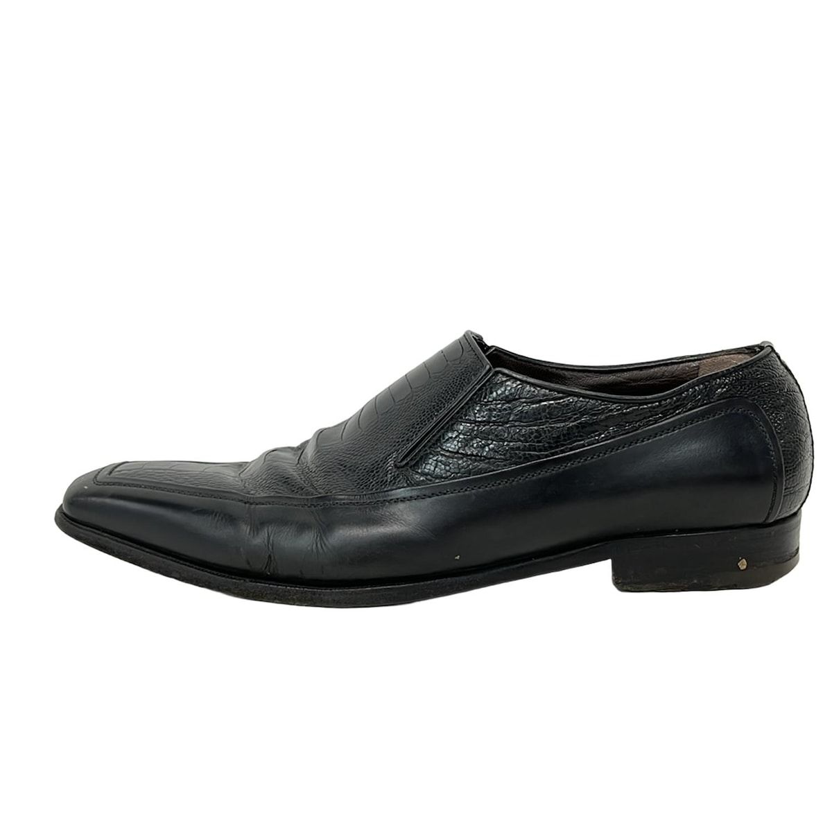 a testoni ア テストーニ シューズ 8 G メンズ 黒 レザー