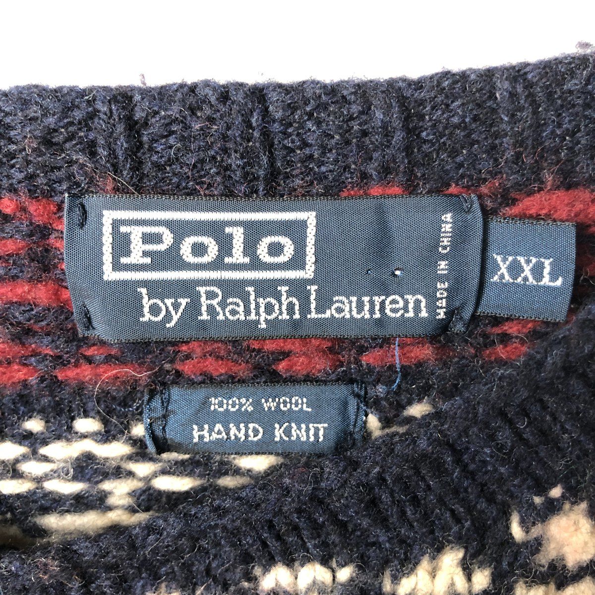 古着 ラルフローレン Ralph Lauren POLO by Ralph Lauren 総柄 スノー 