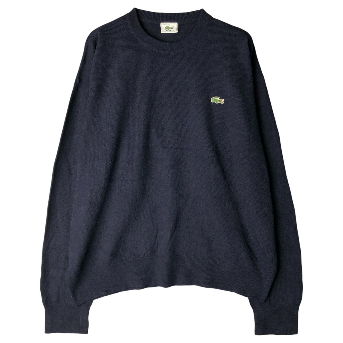 古着 90年代 ラコステ LACOSTE ラムウールニットセーター スペイン製