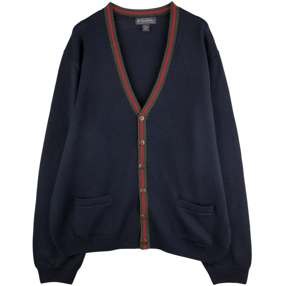 古着 ブルックスブラザーズ Brooks Brothers ウールニットカーディガン メンズXL相当|eaa 596766