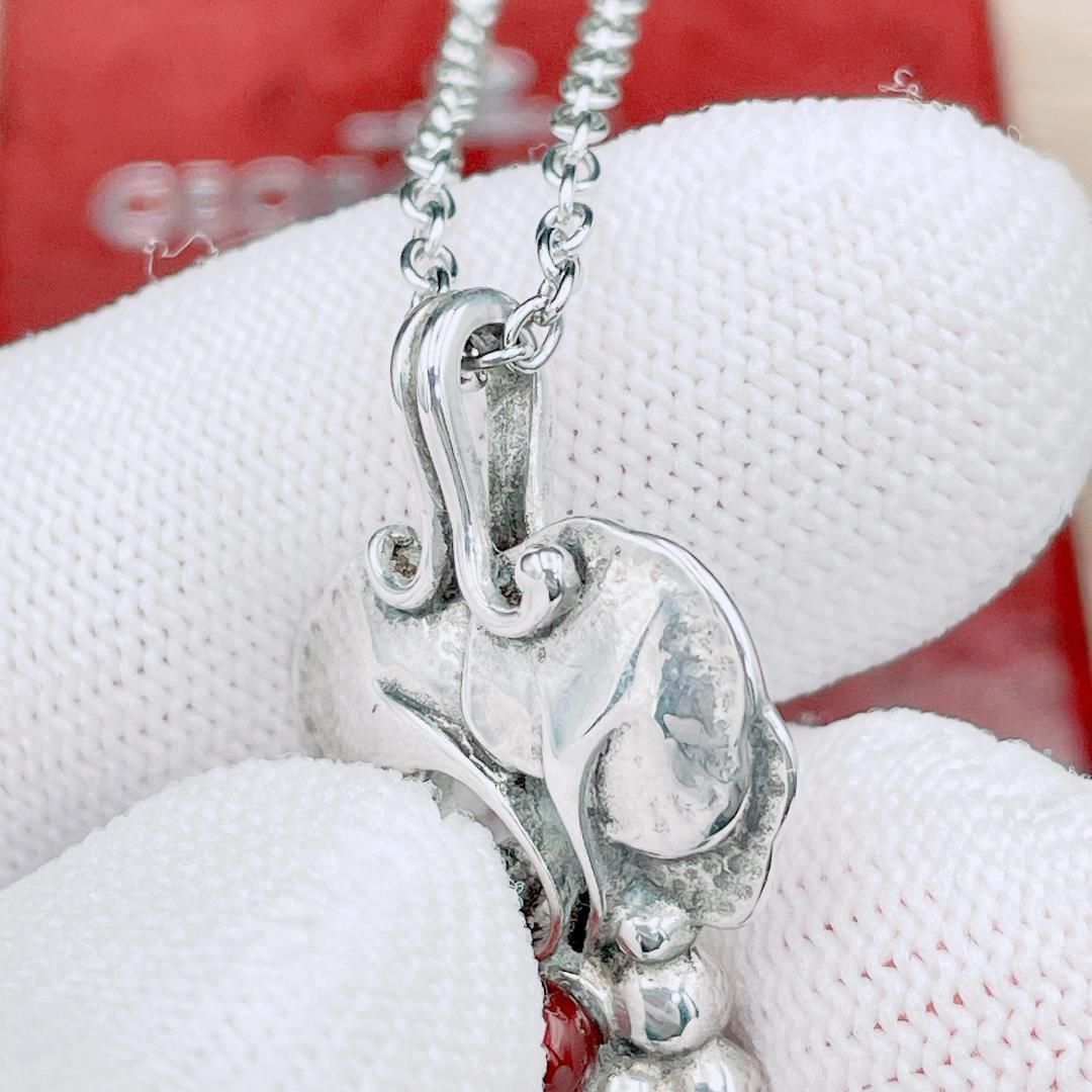 ◇ジョージジェンセン◇GEORG JENSEN イヤー カーネリアン グレープ