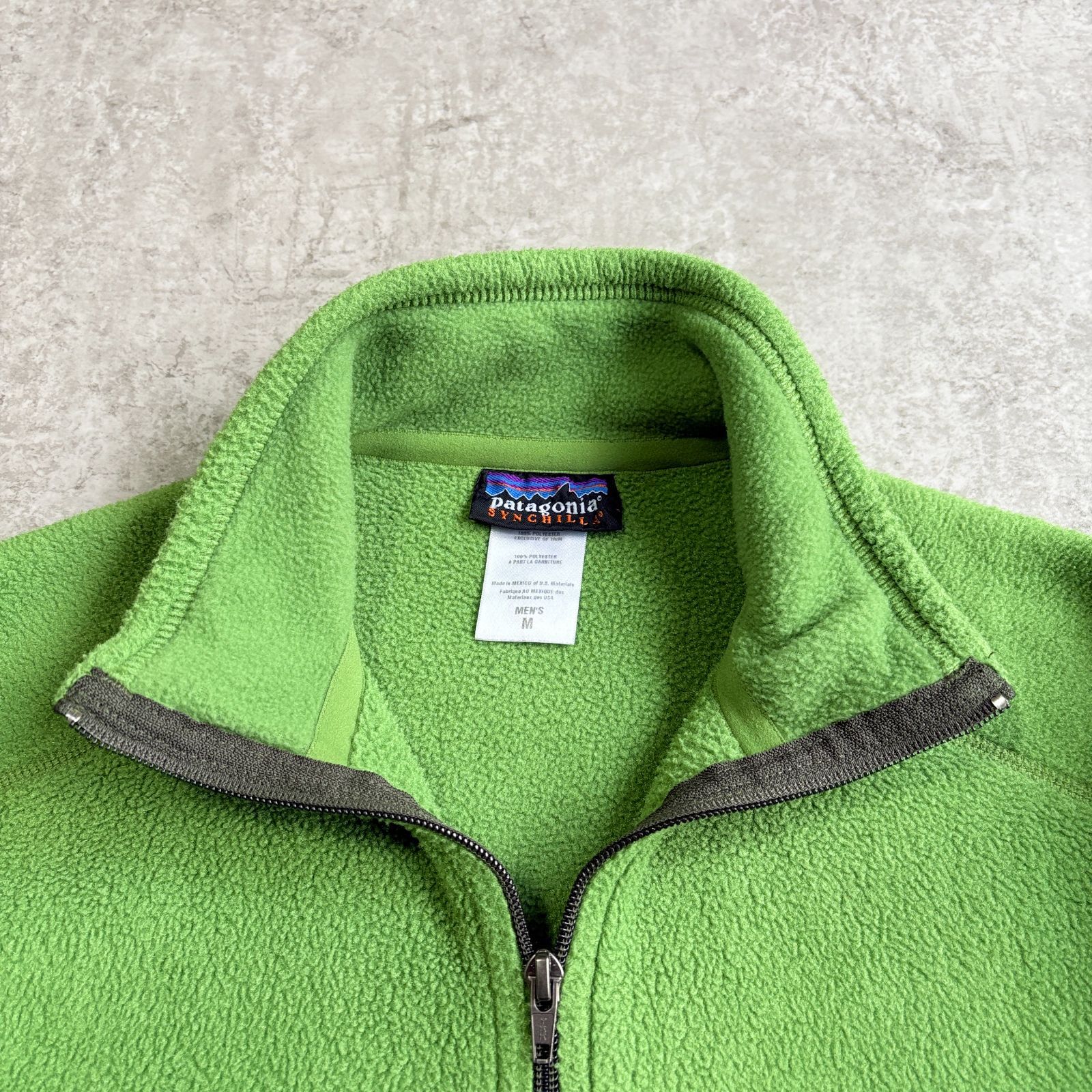 00s 2007年 MEXICO製 patagonia Synchilla Marsupial 【 yellowgreen